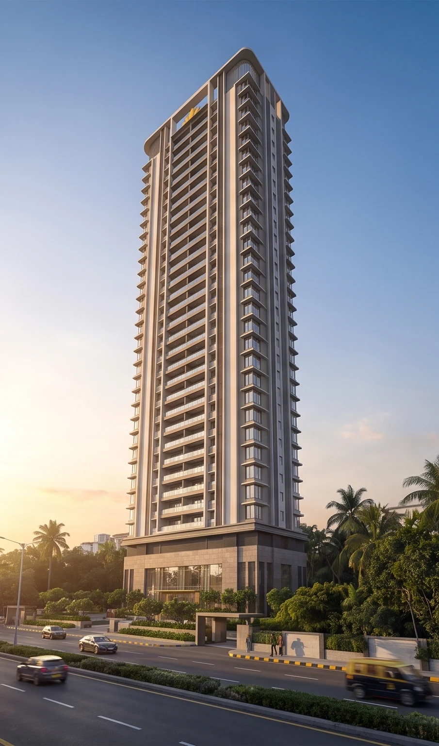 Morning concept view of the Hariko Brahma tower