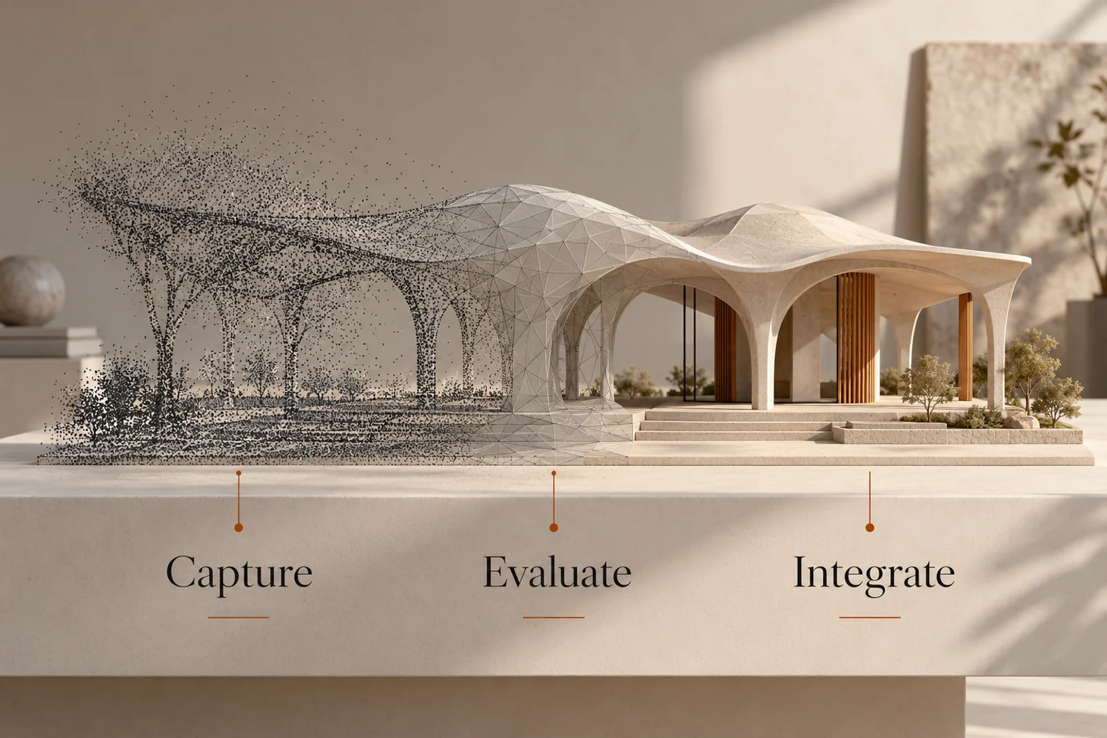 Conceptual illustration for BIM & spatial workflows